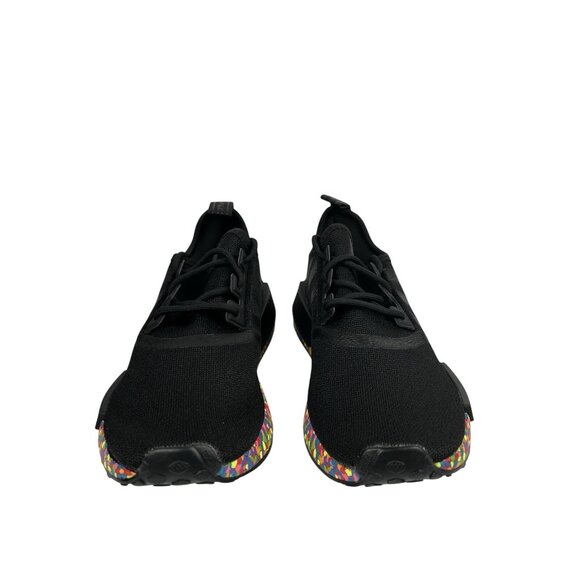 Adidas Unisex NMD_R1 Mosaic Boost Pack Rainbow Black Shoes GX7179 Size 6 - Picture 6 of 8
